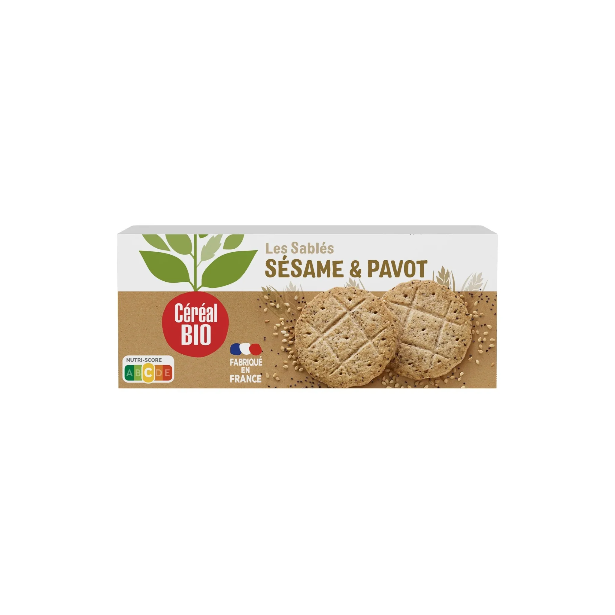 Biscuits Sablés Sésame & pavot Bio CEREAL BIO -D71