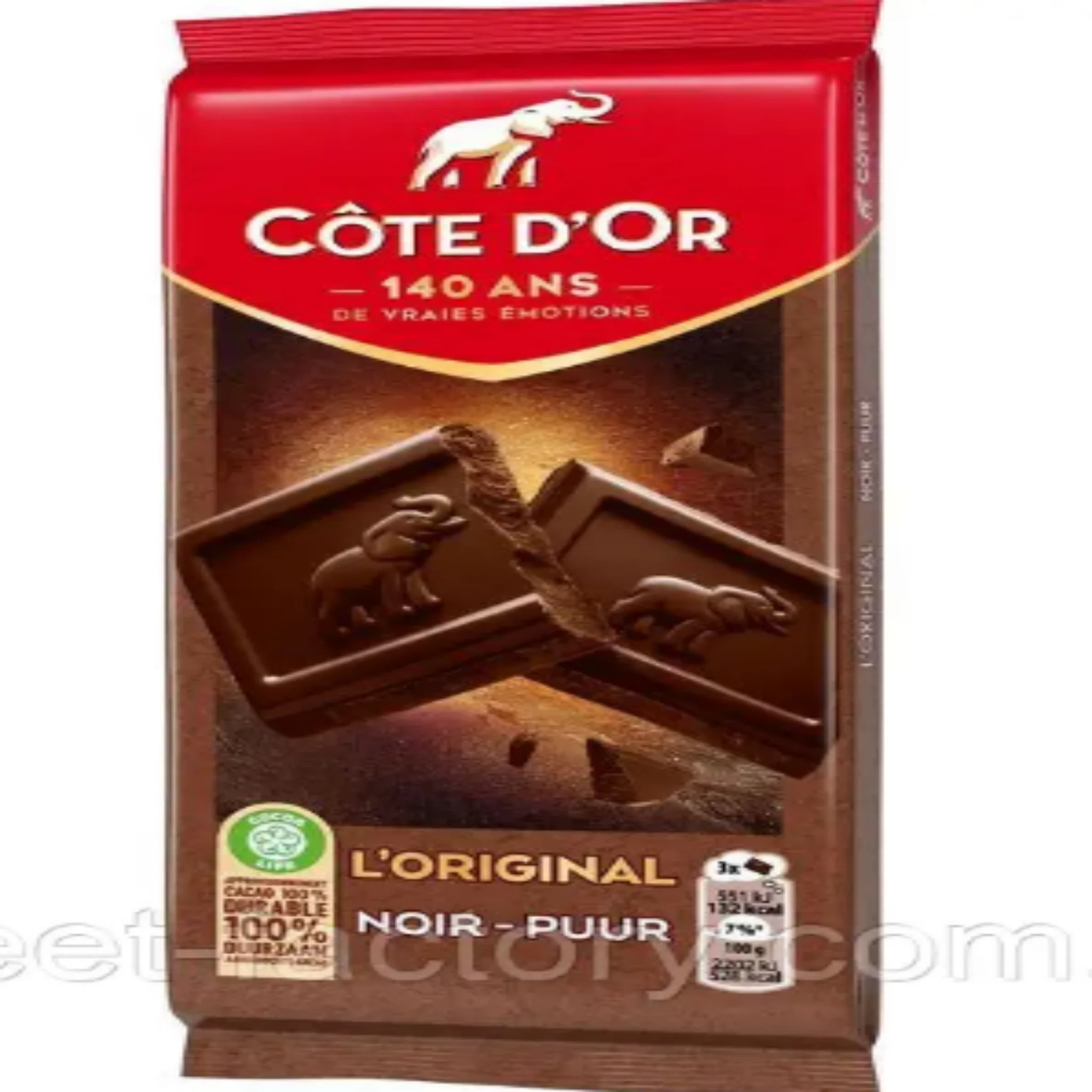 COTE D'OR Chocolat Noir Puur 100g -B102