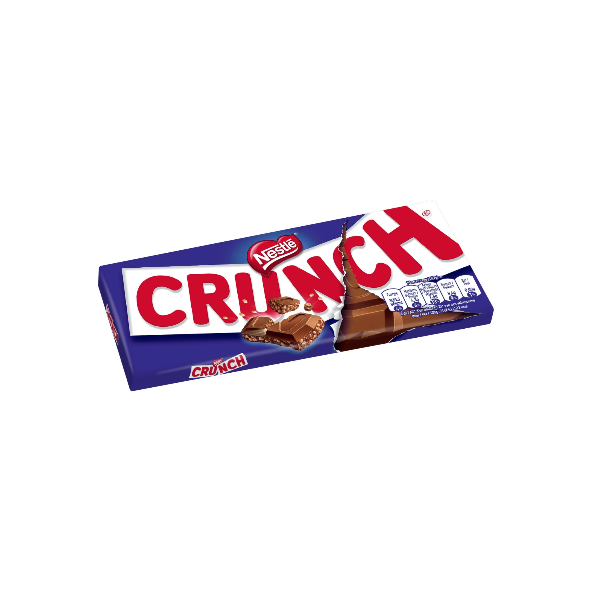 CRUNCH Chocolat Lait 100g -B14