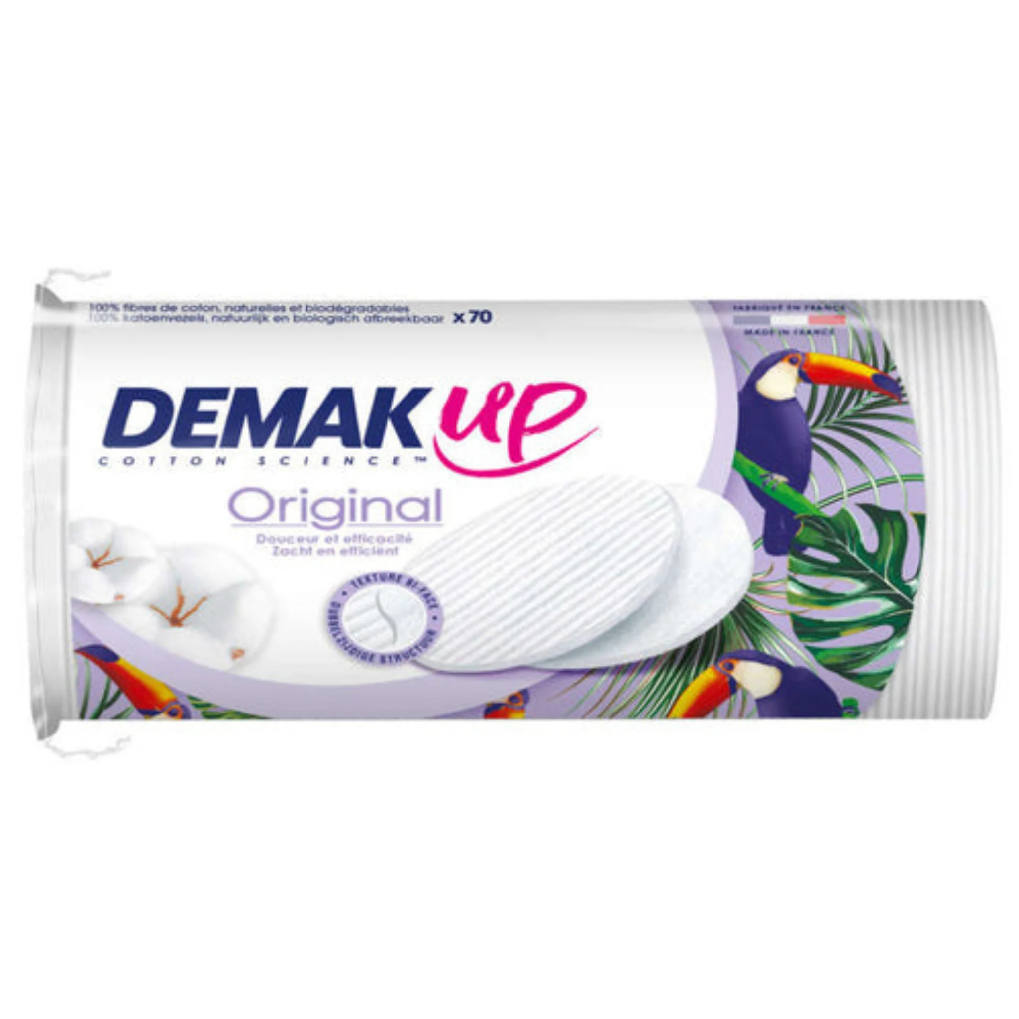 DEMAK UP Demak'Up Coton à démaquiller Original Ovales x70 12g -Z13