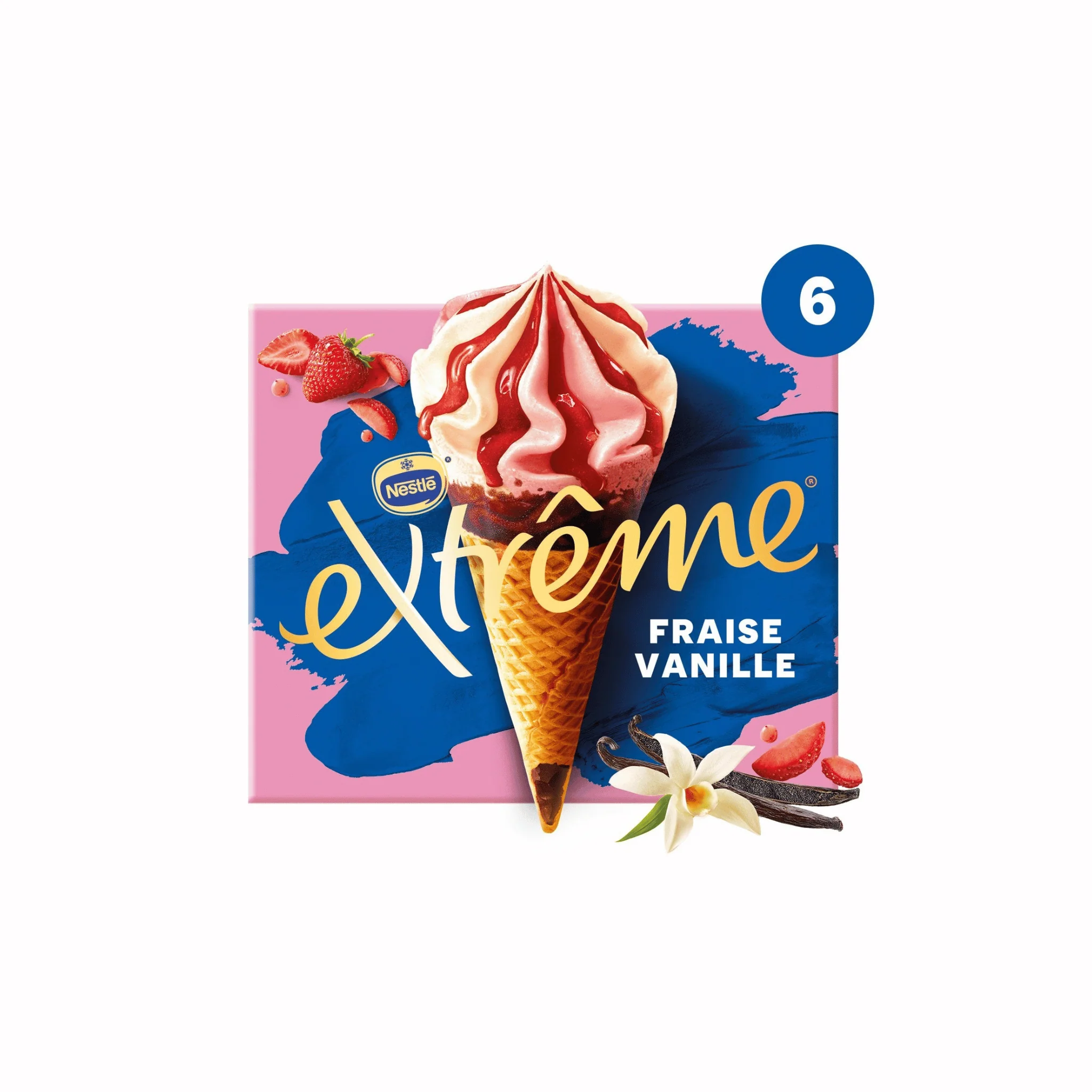 EXTREME Glaces Fraise Vanille 426g