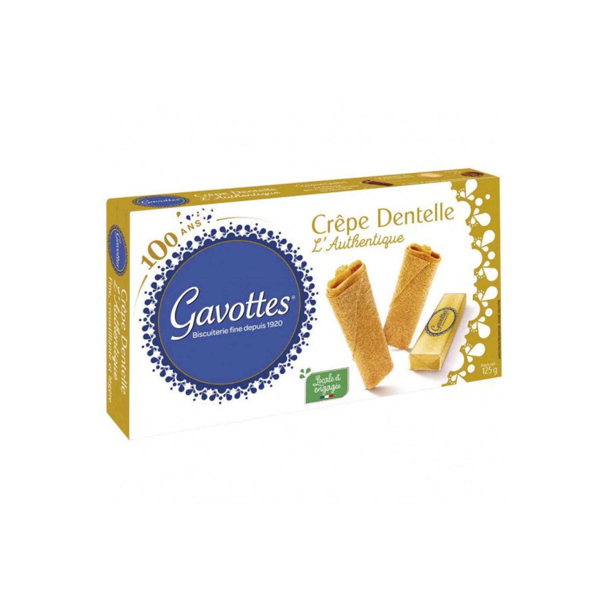 GAVOTTES Crêpe dentelle nature 125g -A54