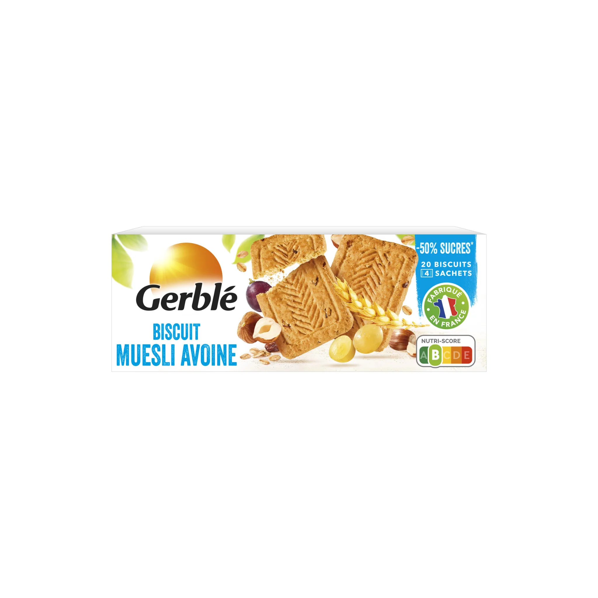 GERBLE Biscuits Muesli Avoine 290g -D84
