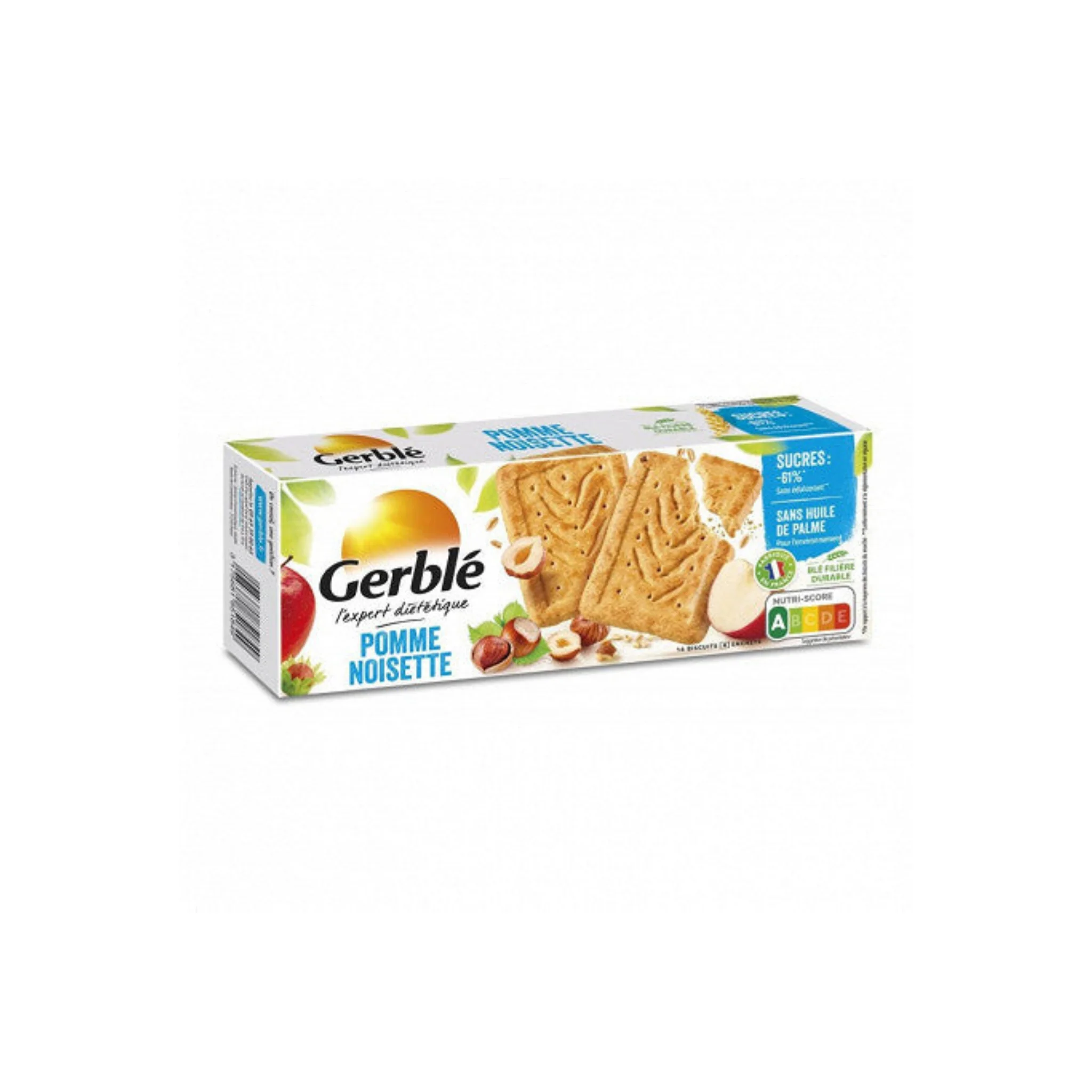 GERBLE Biscuits pomme noisettes 230g -D74