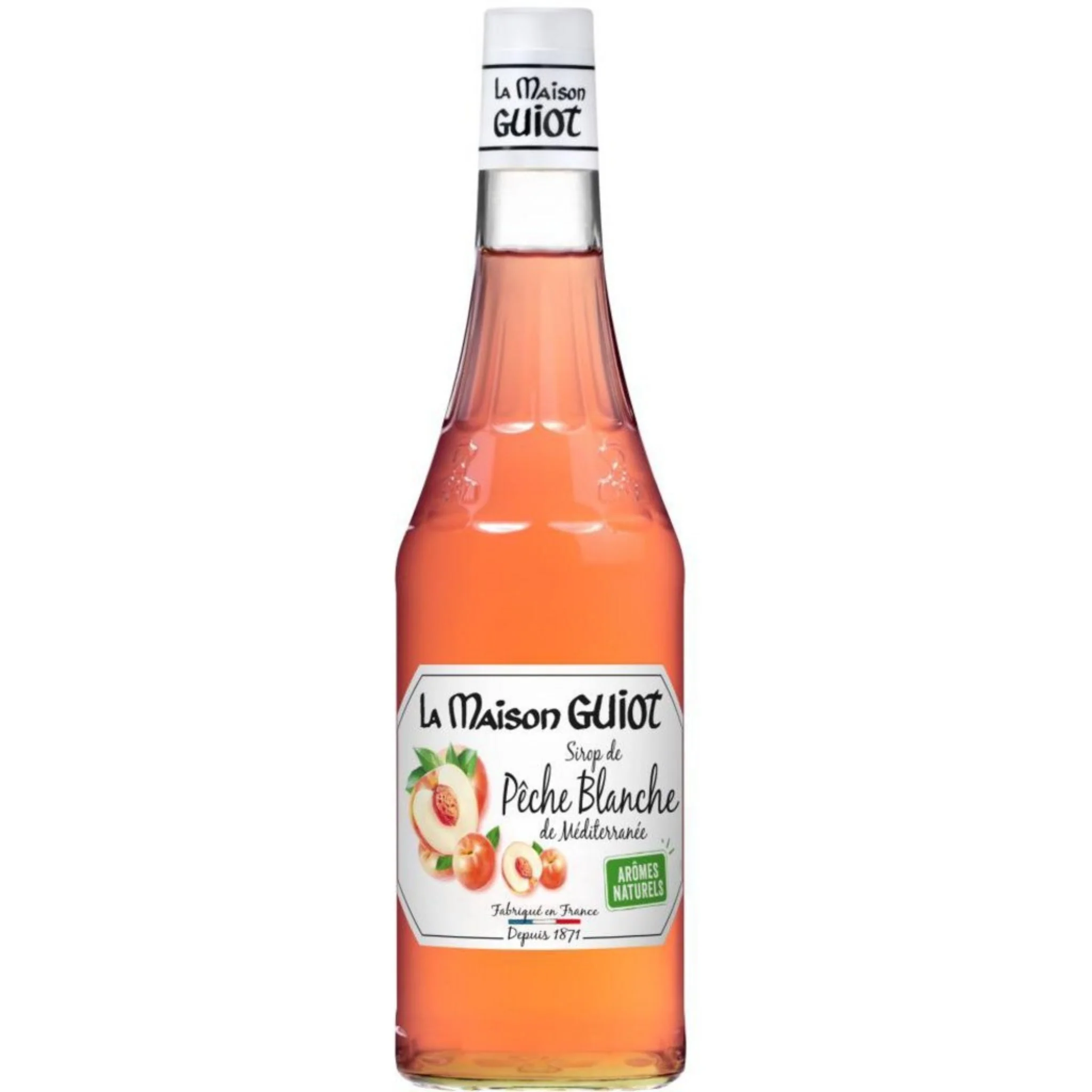 GUIOT Sirop pêche blanche 70cl -F63