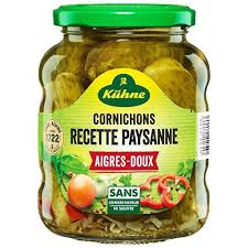 KHUNE Cornichons aigresdoux 185g -I61