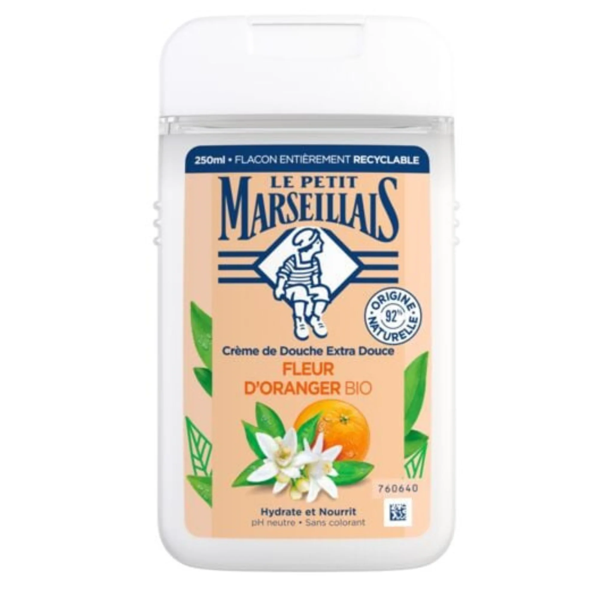 LE PETIT MARSEILLAIS Gel douche Xtra Doux Fleur d'Oranger bio 250ml -J92