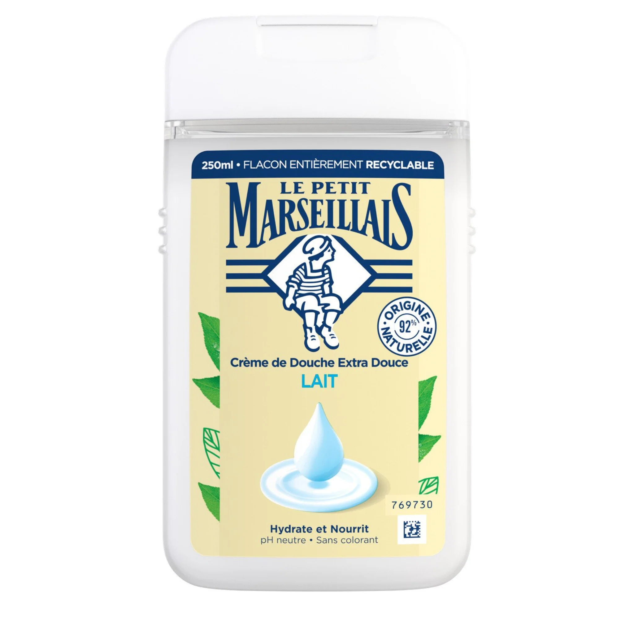 LE PETIT MARSEILLAIS Gel douche Xtra Doux Lait 250ml -J31