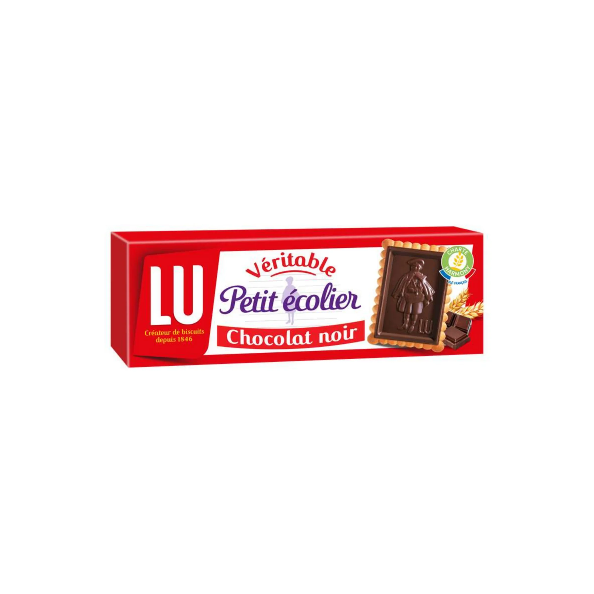 LU Ecolier Chocolat noir Fin 150g (Origine France) -A161