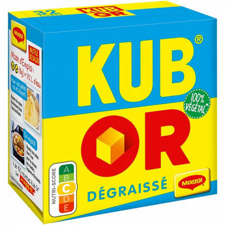 MAGGI Kub or bouillon degraissé 16 batonnets 128g -F11