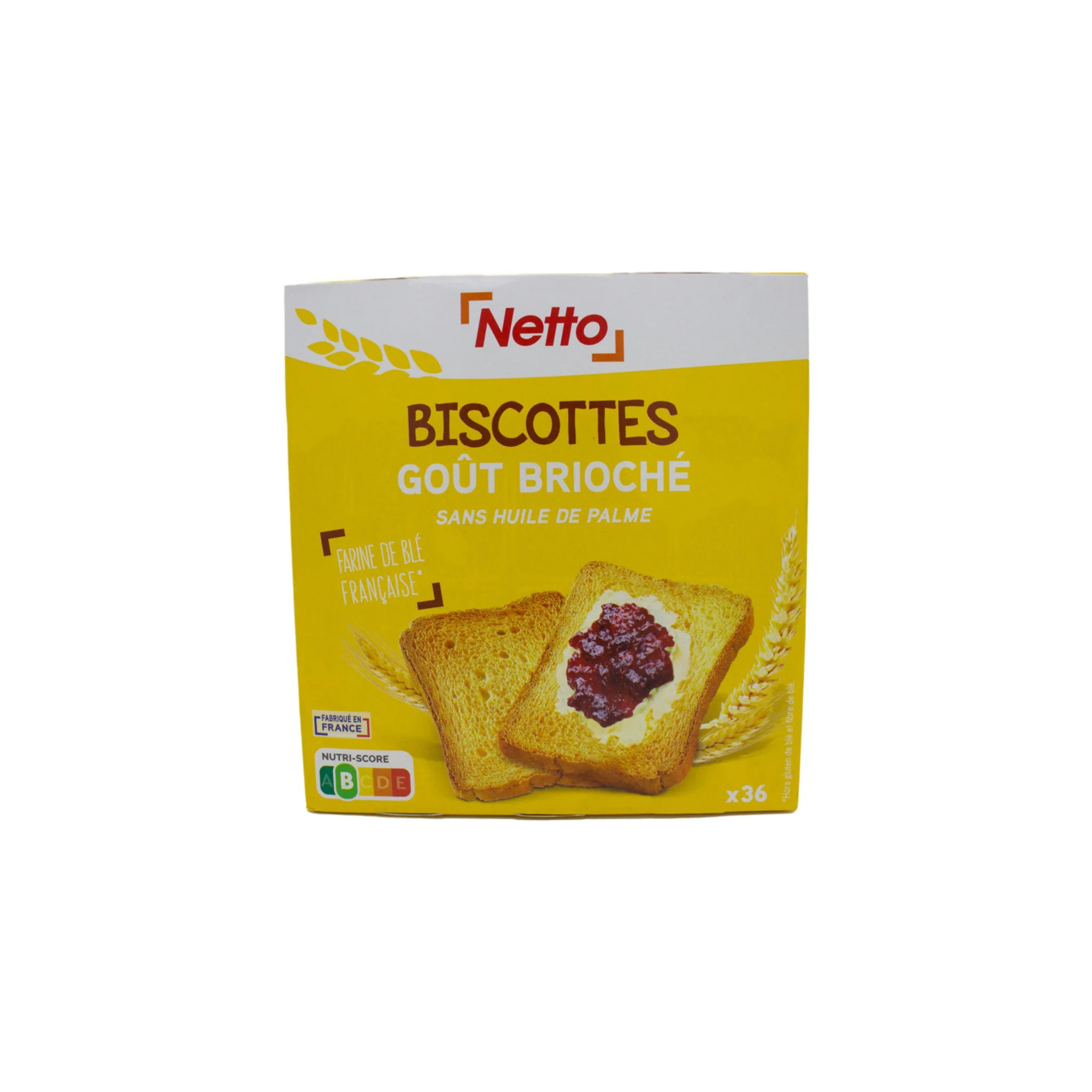 NETTO 36 biscottes briochées 300g -E82