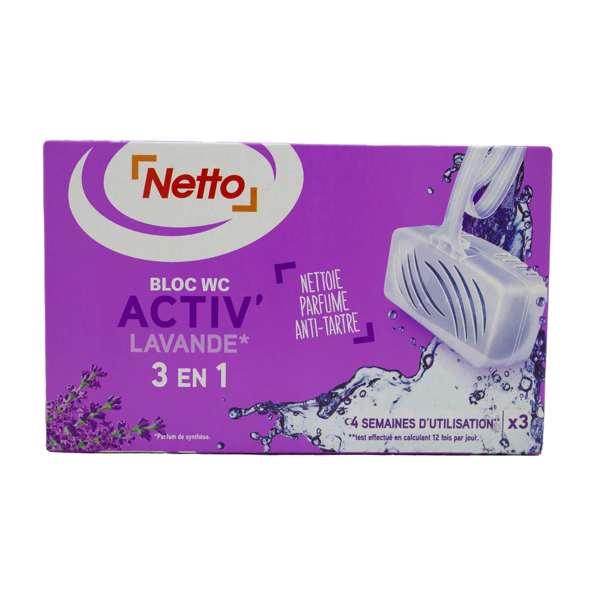 NETTO Bloc WC parfumé 3en1 120g -Z24