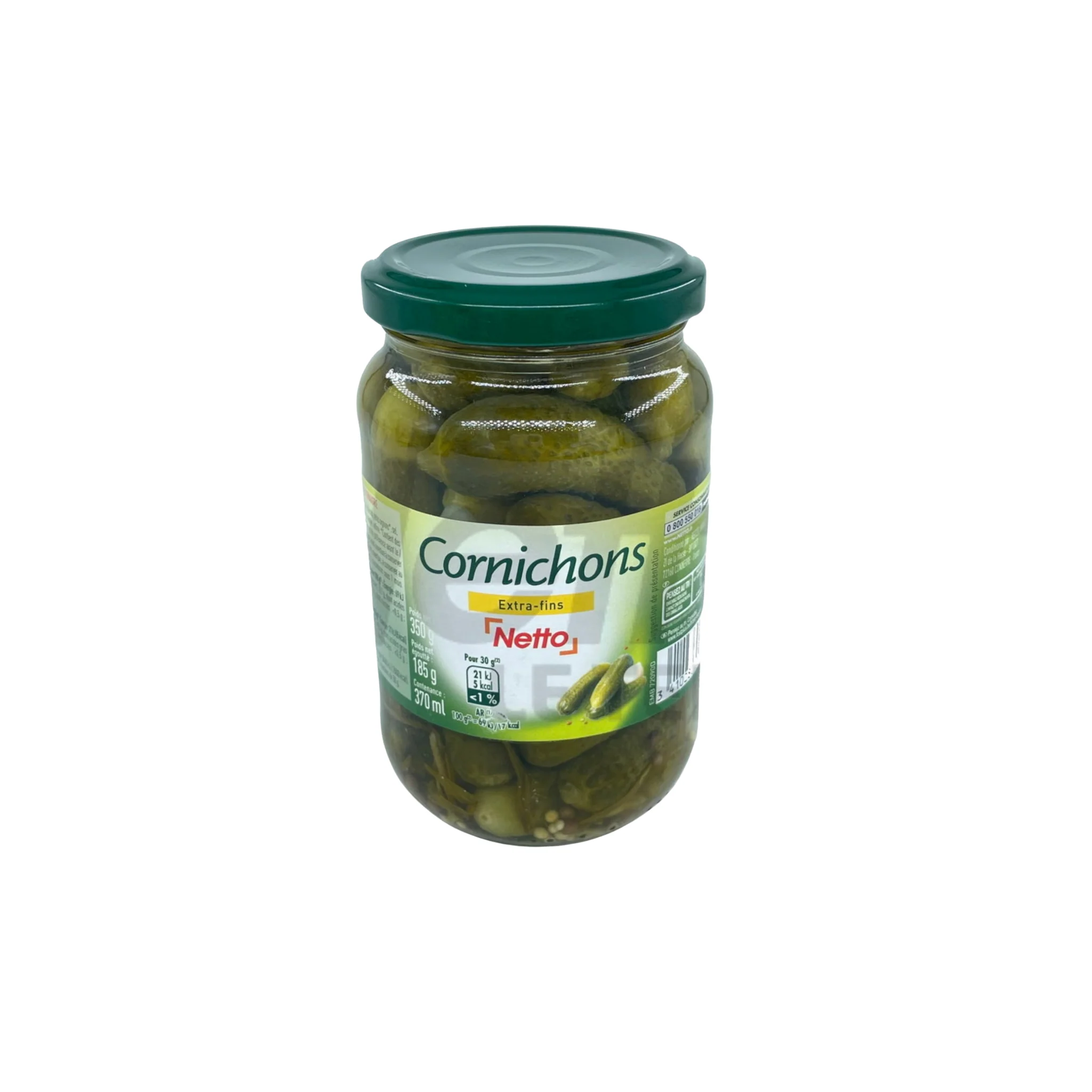 NETTO Cornichons ExtraFins 185g -I62