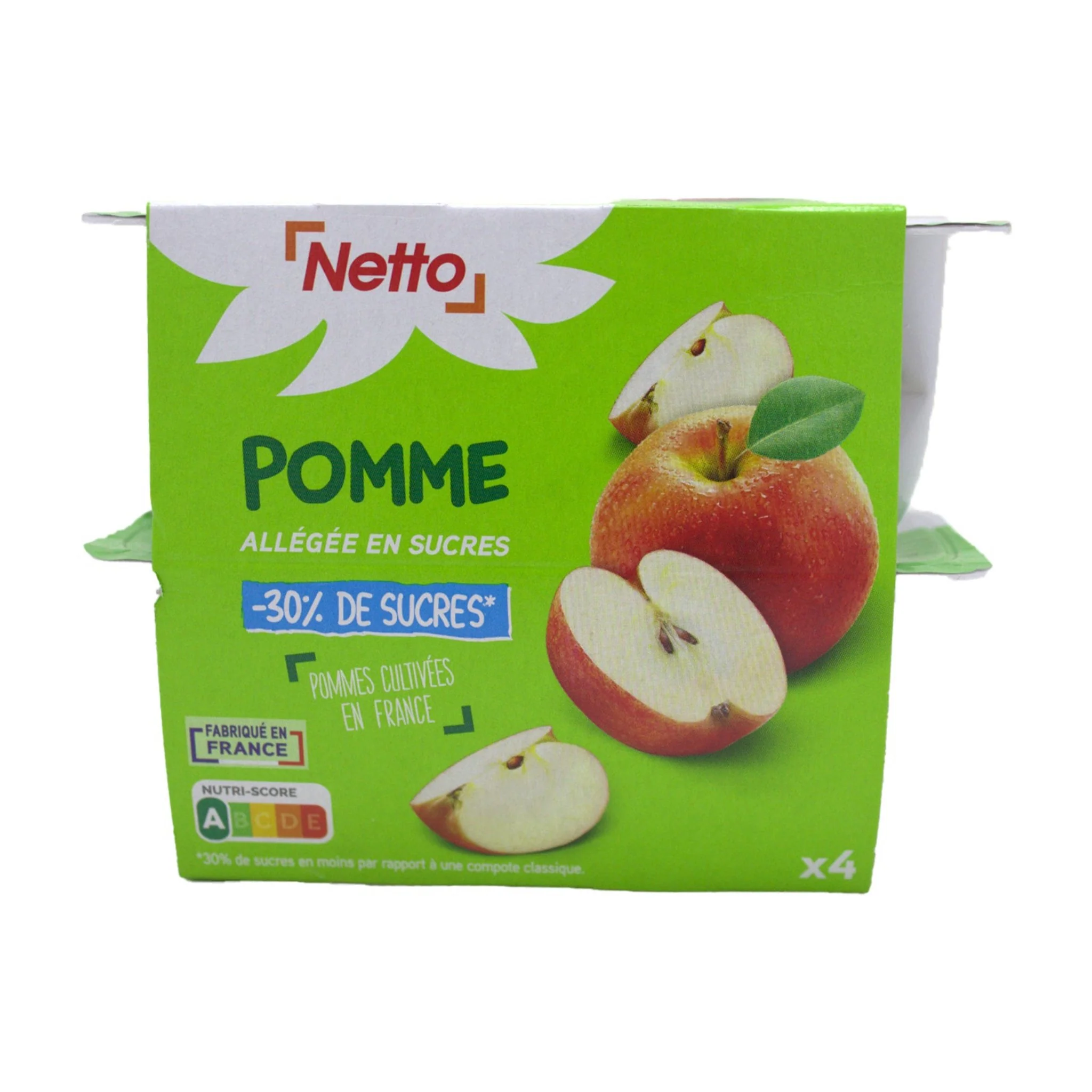 NETTO Dessert fruits pomme 4x100g -C21