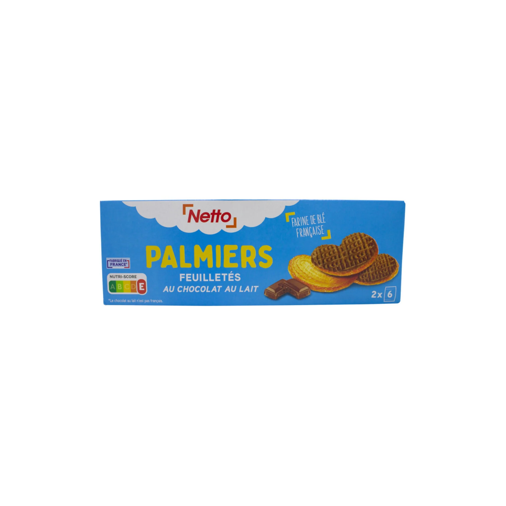 NETTO Palmier feuilletés au chocolat 110g -A104