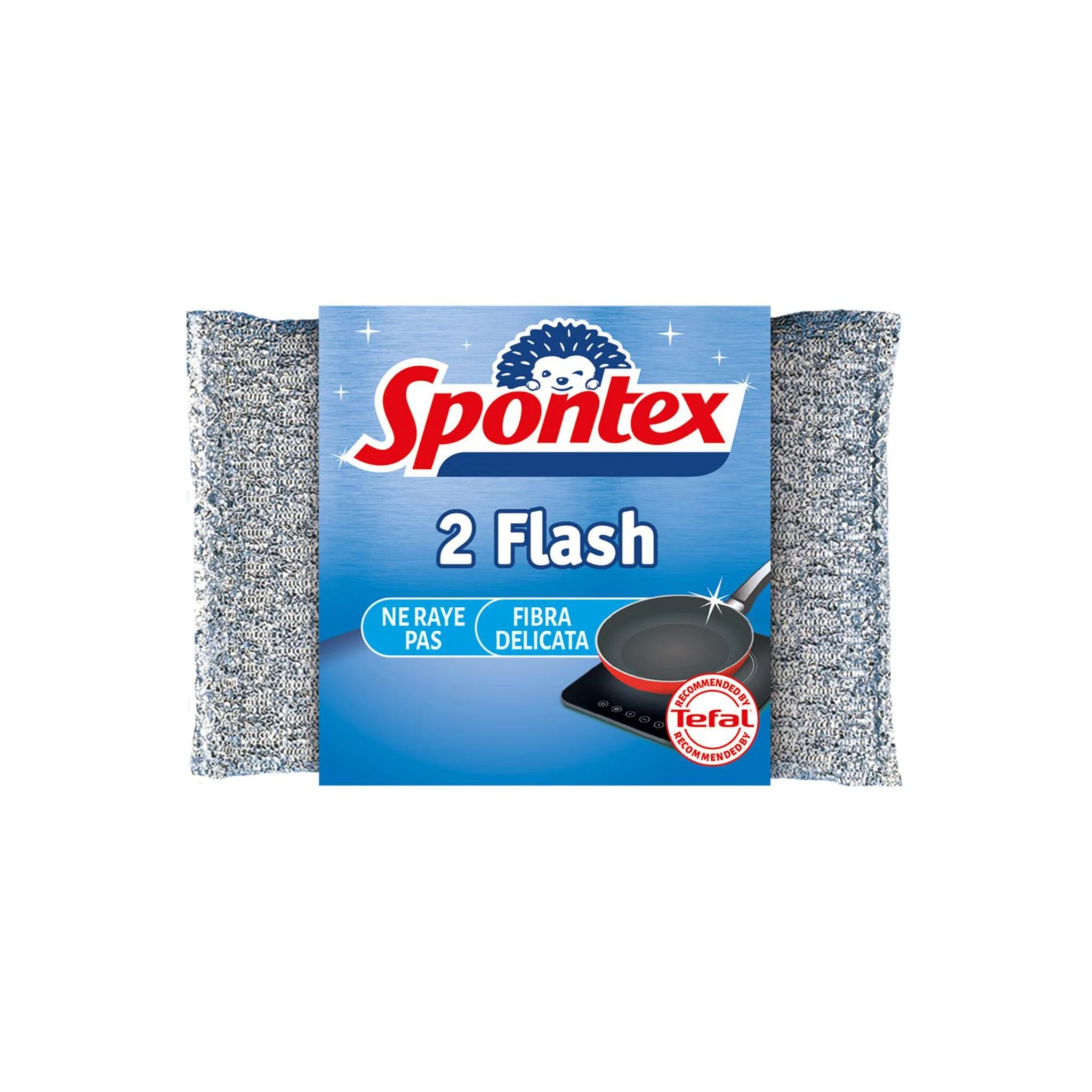 SPONTEX Tampons à récurer grattants Flash 2x10g -J52