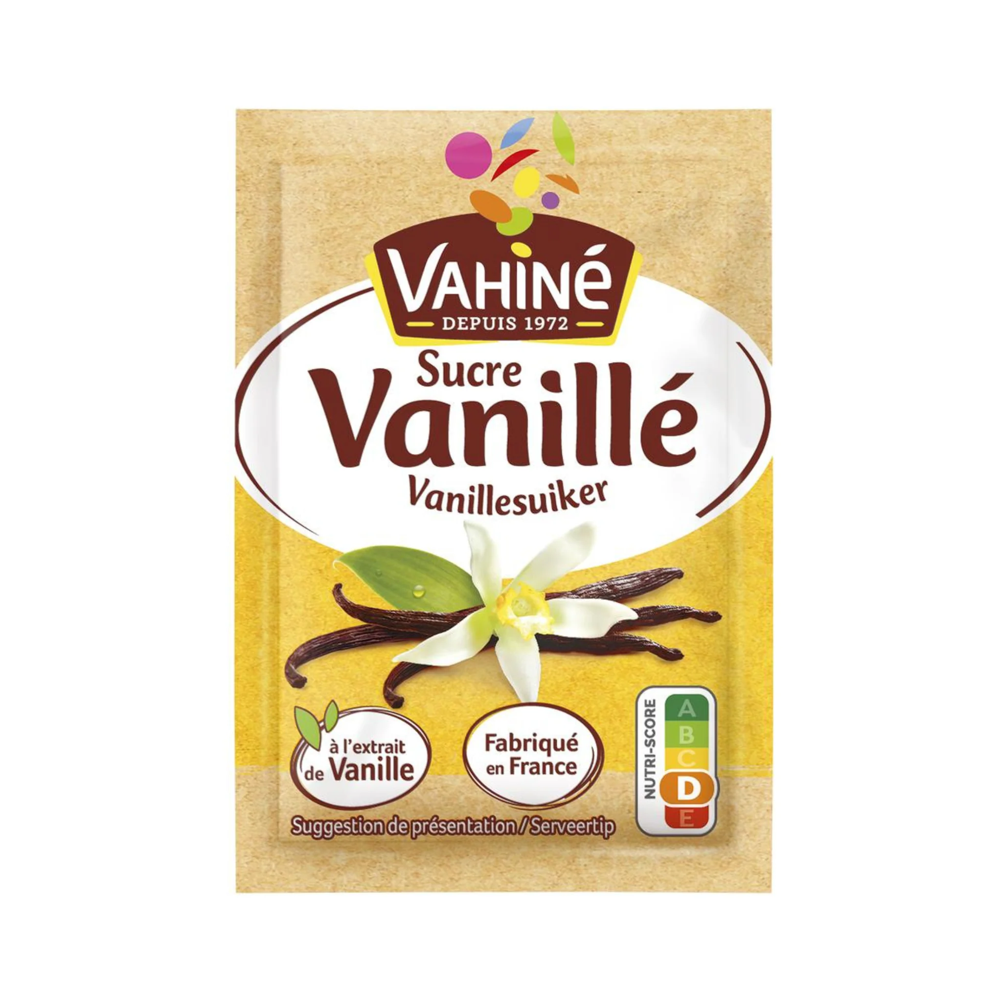 VAHINE Sucre vanillé 75g -E102